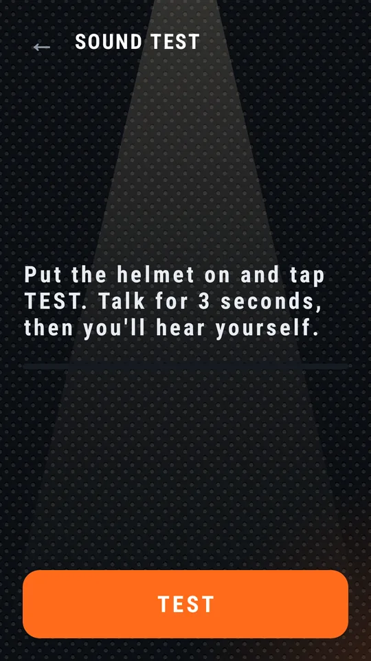 Sound test, TEST button