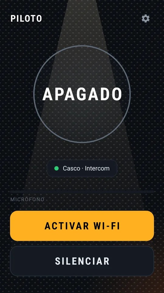 Botón ACTIVAR WI-FI cuando el Wi-Fi está desactivado