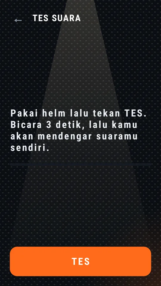 Tes suara, tombol TES