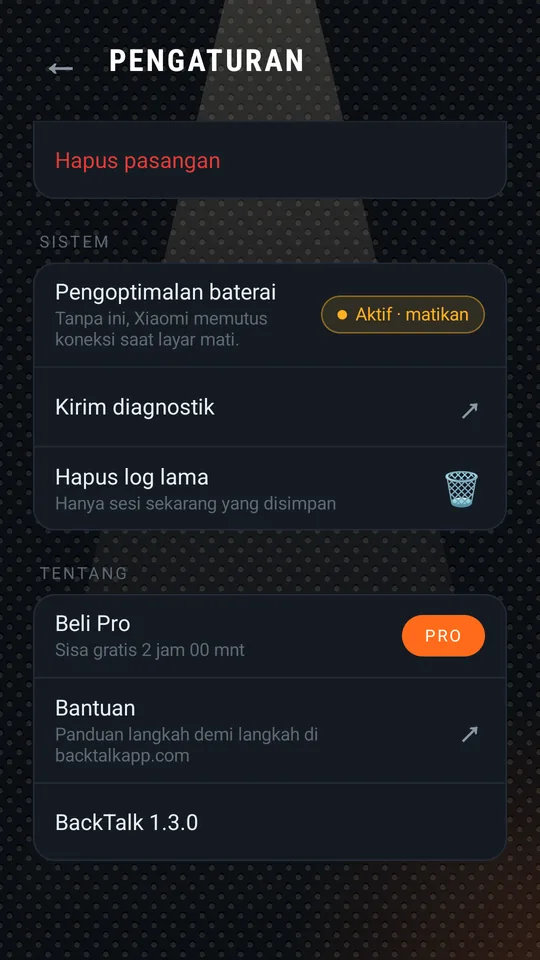 Pengaturan: pasangan, sistem, tentang