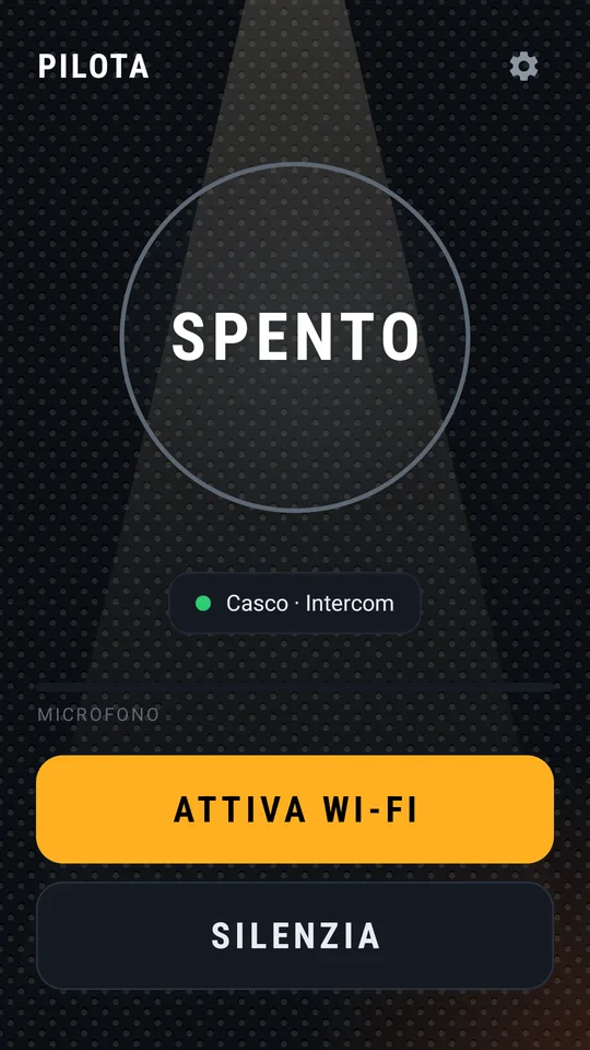 Pulsante ATTIVA WI-FI quando il Wi-Fi è spento