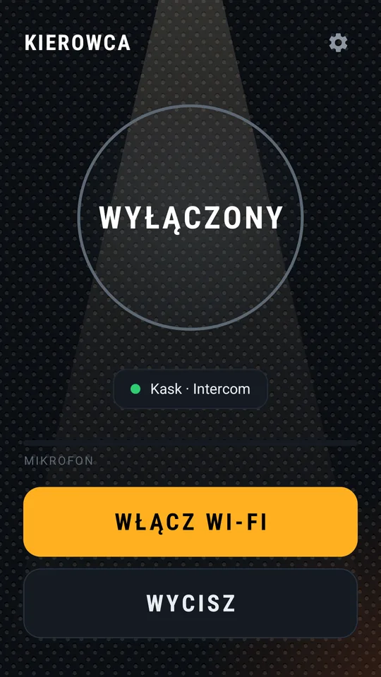 Przycisk WŁĄCZ WI-FI, gdy Wi-Fi jest wyłączone