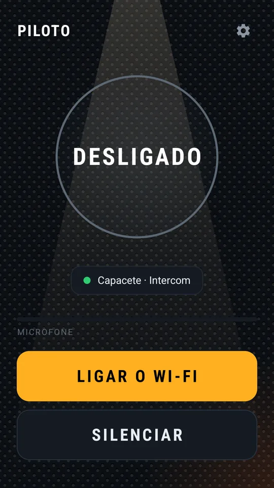 Botão LIGAR O WI-FI quando o Wi-Fi está desligado