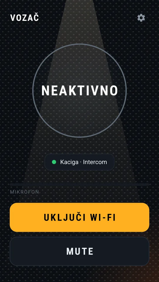 Dugme UKLJUČI WI-FI kad je Wi-Fi isključen