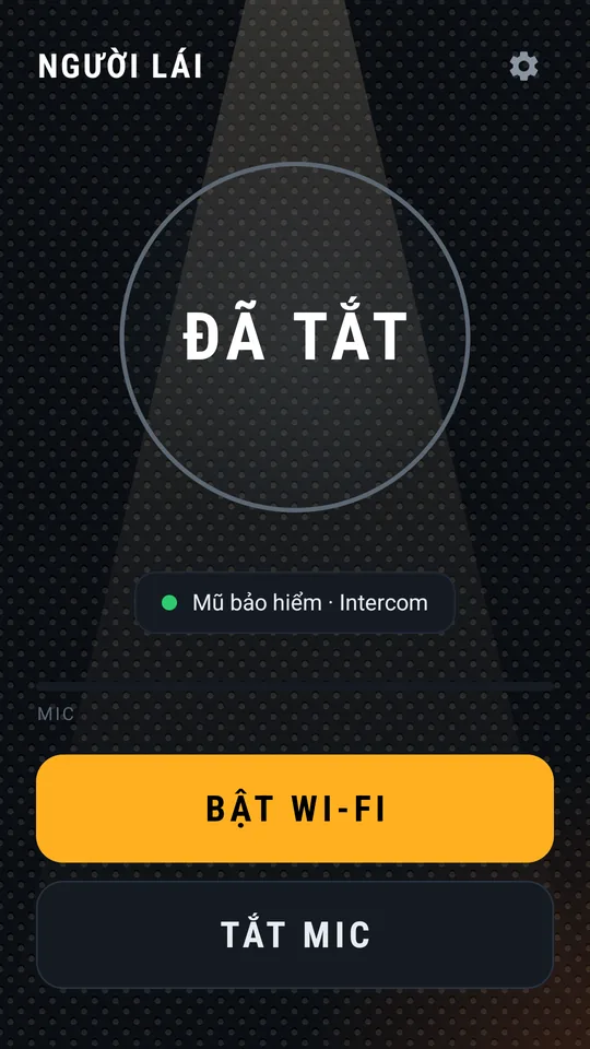 Nút BẬT WI-FI khi Wi-Fi đang tắt